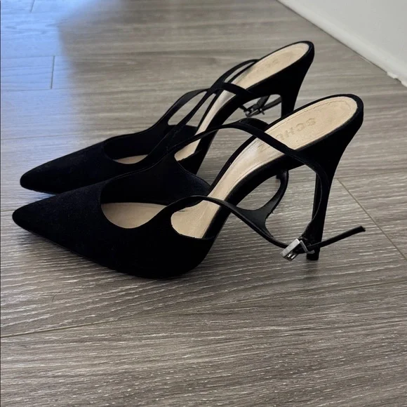 SCHUTZ Black Slingback Heels - Picture 2 of 2